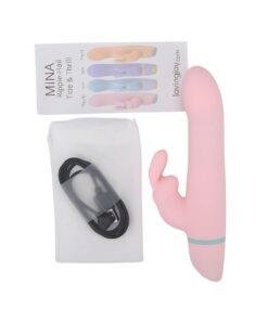 n12561 mina ripple vibrating rotating rabbit vibrator inside