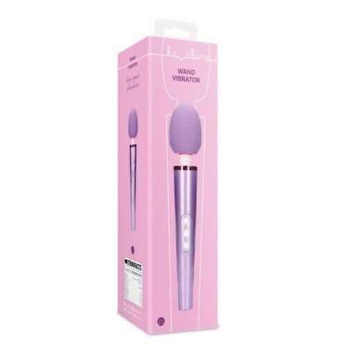 n12645 rechargeable wand vibrator metallic purple 2