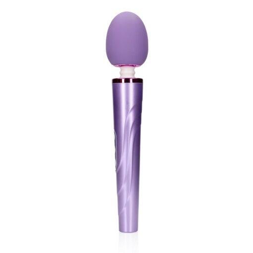 n12645 rechargeable wand vibrator metallic purple 4