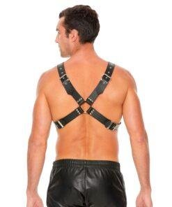 n12657 leather harness wlarge buckle os 1