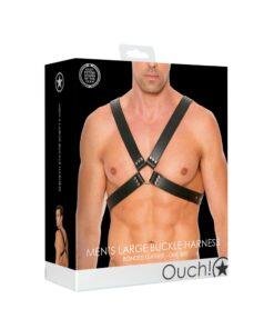 n12657 leather harness wlarge buckle os 2