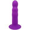 n11319 cushioned core scup ribbed silicone dildo 7inch 1 1