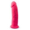 n11389 9inch realistic silicone dildo wsuction cup pink 1