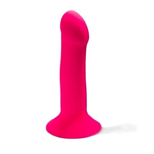 Dual Density Cushioned Core Vibrating Suction Cup Silicone Dildo 6.5 Inch - Image 4