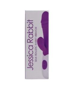 n12318 jessica rabbit semi realistic rabbit vibrator pkg