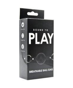 n12447 bound to play breathable ball gag black pkg 1