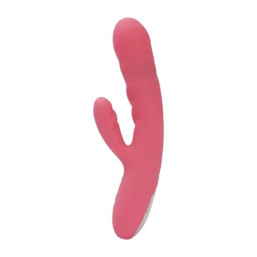 Svakom Avery Thrusting Vibrator with Clitoral Stimulator - Pink