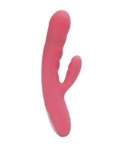 n12547 svakom avery thrusting vibrator wclitoral stimulator pink 2