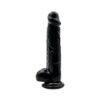 n12629 loving joy 8 inch dildo with balls black 1