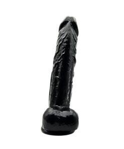 n12630 loving joy 9 inch dildo with balls black 3