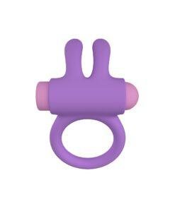 n12769 party color riny remote control rabbit cock ring purple 7