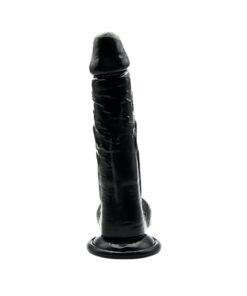 n12628 loving joy 7 inch dildo with balls black 2