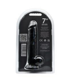 n12628 loving joy 7 inch dildo with balls black 5