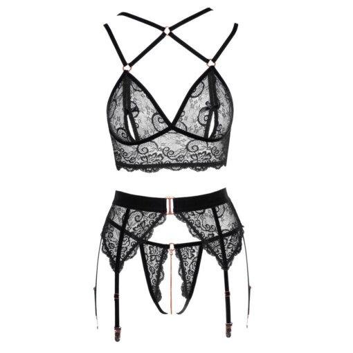 Abierta Fina Lacey Open Suspender Set - Image 3