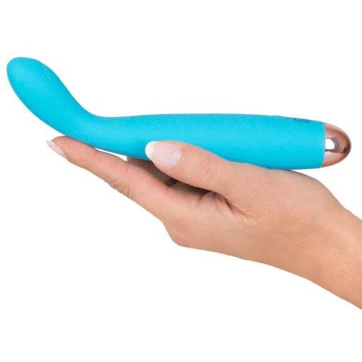 Cuties Silk Touch Rechargeable Mini Vibrator - Blue - Image 3