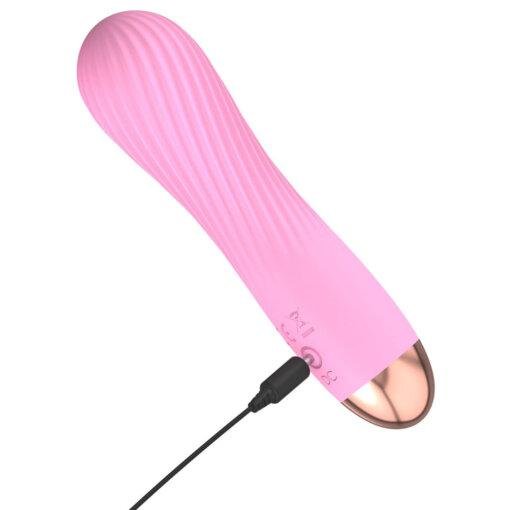 Cuties Silk Touch Rechargeable Mini Vibrator - Pink - Image 3