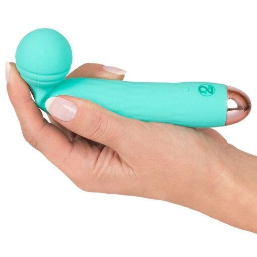 Cuties Silk Touch Rechargeable Mini Vibrator - Green - Image 3