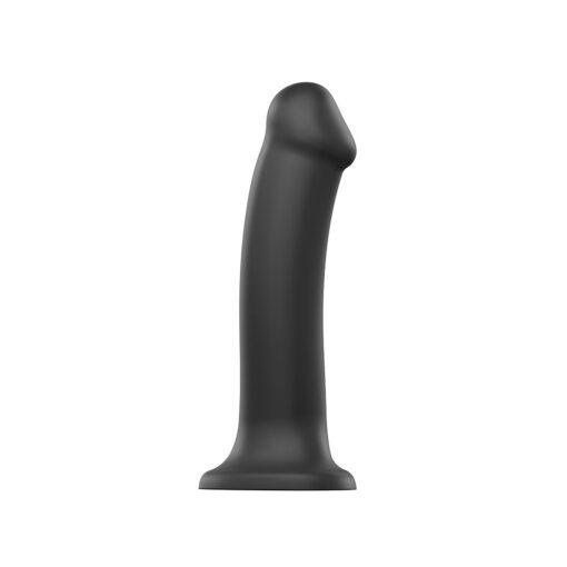 Strap On Me Silicone Dual Density Bendable Dildo Small - Black