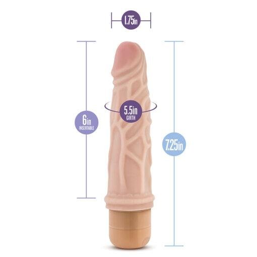 Dr. Skin Cock Vibe 3 Vibrating Cock 7.25 Inches - Image 4