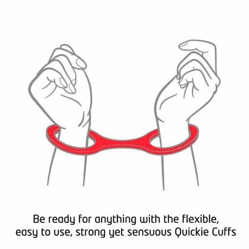 Quickie Cuffs Large Red Ankle Or Wrist Cuffs - Image 2