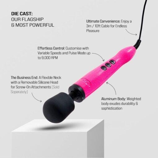 Doxy Die Cast Wand Massager - HOT PINK - Image 4