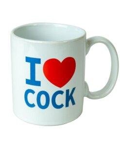 I Love Cock Mug - White