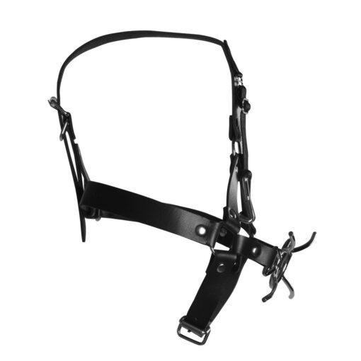 Ouch Xtreme Head Harness With Spider Gag And Nose Hooks - Image 3