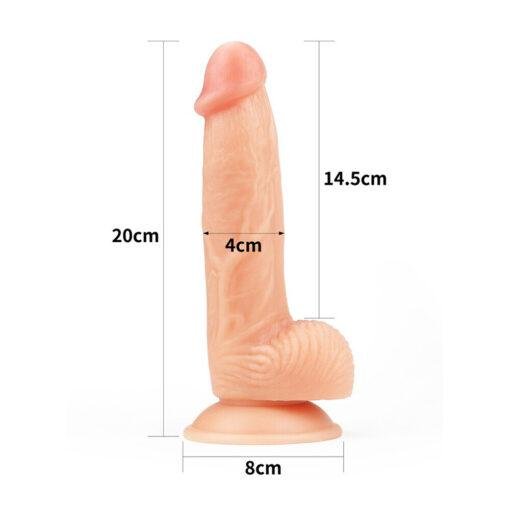 Lovetoy 8 Inch The Ultra Soft Dude Dildo - Image 4