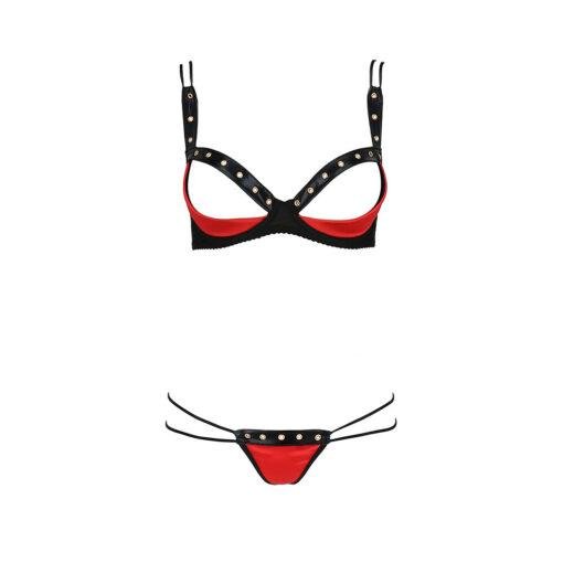 Passion Midori Red & Black Bra Set - Image 3