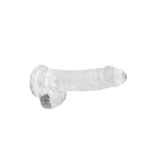 RealRock 6 Inch Transparent Realistic Crystal Clear Dildo - Image 3