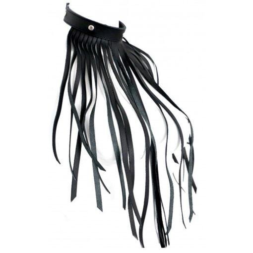 Leather Fringe Necklace Collar - Image 2