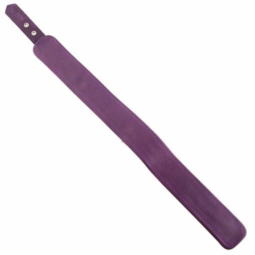 Rouge Garments Plain Purple Leather Collar - Image 2