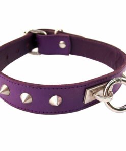 Rouge Garments Purple Studded O-Ring Studded Collar