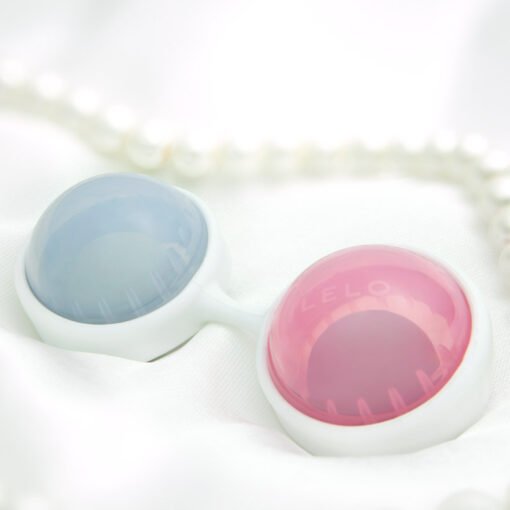 Lelo Luna Beads Mini Pink and Blue - Image 3